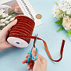 HOBBIESAY 1 Roll Single Face Velvet Ribbon SRIB-HY0001-08B-3