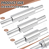 BENECREAT 3Pcs 3 Styles 430 Stainless Steel Clay Rolling Pins AJEW-BC0007-16-2
