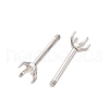 304 Stainless Steel Stud Earring Findings STAS-B091-02A-03P-2