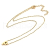 Ion Plating(IP) 304 Stainless Steel Pendant Necklaces NJEW-R050-01G-16-4