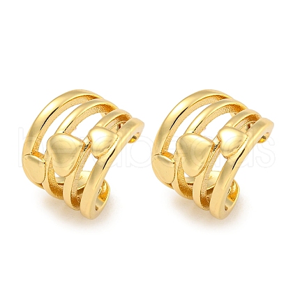 Brass Cuff Earrings EJEW-C104-147G-1