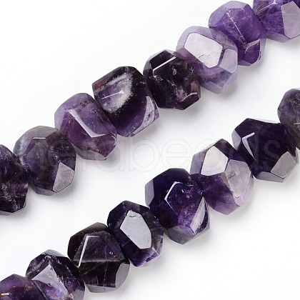 Natural Amethyst Beads Strands G-I283-C02-1
