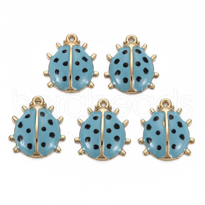 Alloy Enamel Pendants ENAM-N055-027D-NR-1