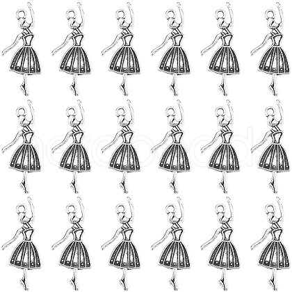 SUNNYCLUE 80Pcs Alloy Dancer Charm Pendant FIND-SC0011-62-1