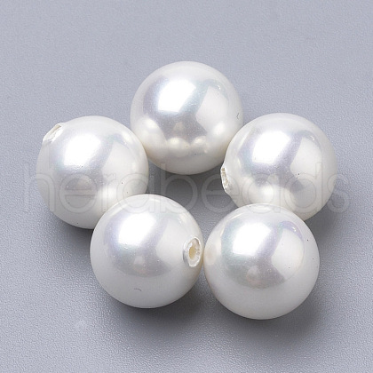 Shell Pearl Beads BSHE-T008-4mm-1