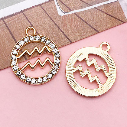Zinc Alloy Crystal Rhinestone Pendants WGC2D94-11-1
