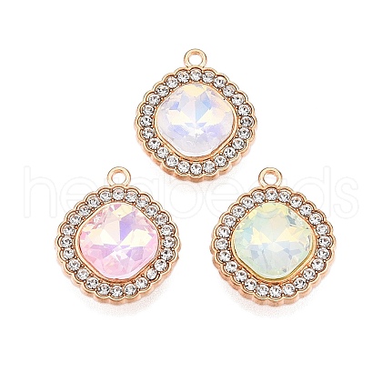 Alloy Glass Pendants PALLOY-N176-67KCG-1