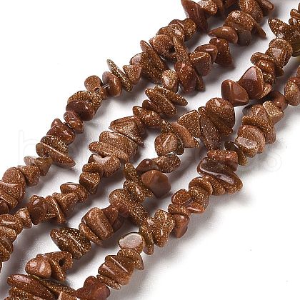 Synthetic Goldstone Chip Beads Strands G-D093-A02-1