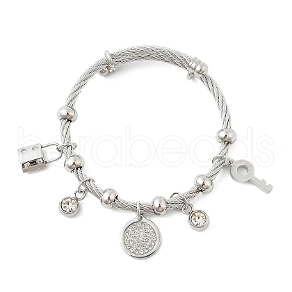 304 Stainless Steel Bangles BJEW-O163-02P-1