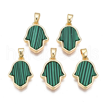 Real 18K Gold Plated Brass Pendants KK-N233-171A-01D-1