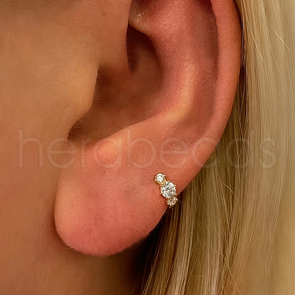 Simple S925 Sterling Silver Hoop Earrings IB1407-1-1