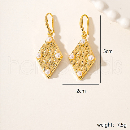 Luxury Vintage Exaggerated Metal Leaf Earrings for Party Gift Banquet Wear JZ7614-4-1
