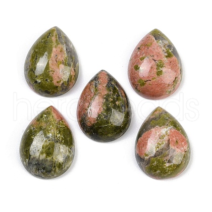Natural Unakite Cabochons G-H094-01A-25-1
