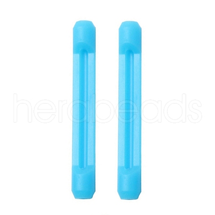 Non-slip Silicone Eyeglasses Ear Grip Tip Holder SIL-WH0004-01H-1