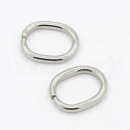 Tarnish Resistant 201 Stainless Steel Open Jump Rings X-STAS-M008-01-1