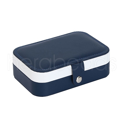 Rectangle PU Leather Jewelry Organizer Boxes PW-WG72089-07-1