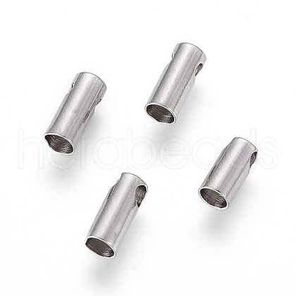 Tarnish Resistant 304 Stainless Steel Cord Ends STAS-F232-01D-P-1