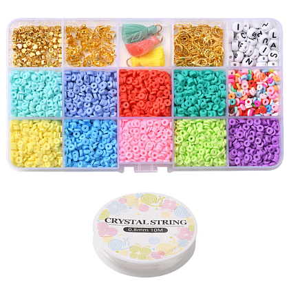 DIY Heishi Beads Jewelry Set Making Kit DIY-YW0005-25-1