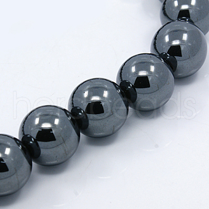 Electroplate Non-magnetic Synthetic Hematite Beads Strands X-G-M007-01A-1