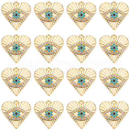 SUNNYCLUE 40Pcs Rack Plating Alloy Enamel Pendants PALLOY-SC0013-22-1