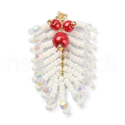 MIYUKI Rocailles Beaded Pendents PALLOY-MZ00148-01-1