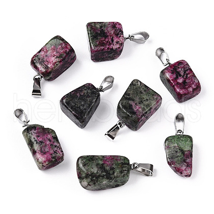 Natural Ruby in Zoisite Pendants G-Q996-24A-1