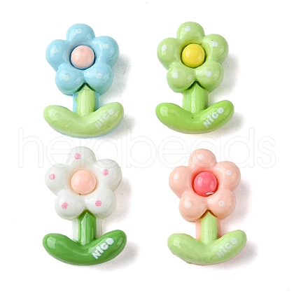 Opaque Resin Decoden Cabochons RESI-K038-04-1