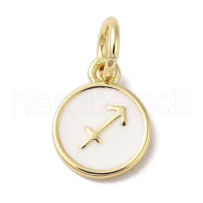 Real 18K Gold Plated Brass Enamel Charms KK-L216-001G-C02-1