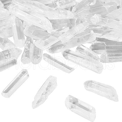 Olycraft Natural Quartz Crystal Pointed Beads G-OC0001-58-1