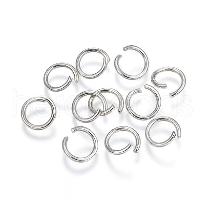 Non-Tarnish 304 Stainless Steel Open Jump Rings A-STAS-E066-12-9mm-1