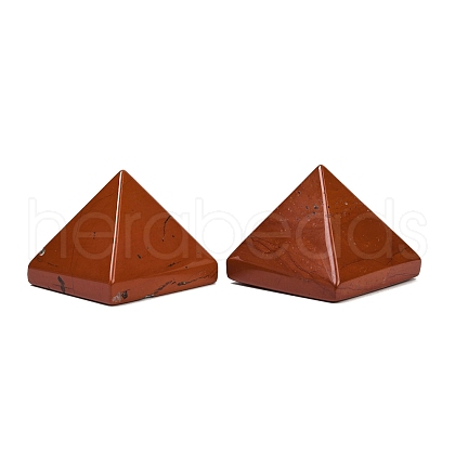Natural Red Jasper Orgonite Pyramid Display Decorations G-C186-08F-1