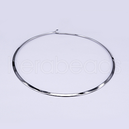 304 Stainless Steel Choker Necklaces NJEW-O094-38-1