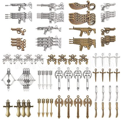 SUNNYCLUE Tibetan Style Alloy Pendants TIBE-SC0001-13AS-1