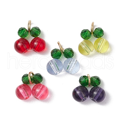 Glass Charms PALLOY-JF02935-1