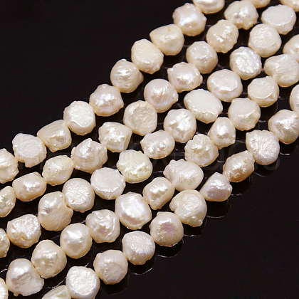 Natural Cultured Freshwater Pearl Beads Strands PEAR-N002-04-1