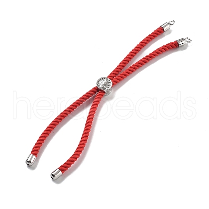 Twisted Nylon Cord Silder Bracelets DIY-B066-03P-29-1