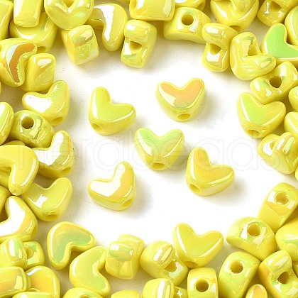 UV Plating Opaque Acrylic Beads MACR-F083-12F-1