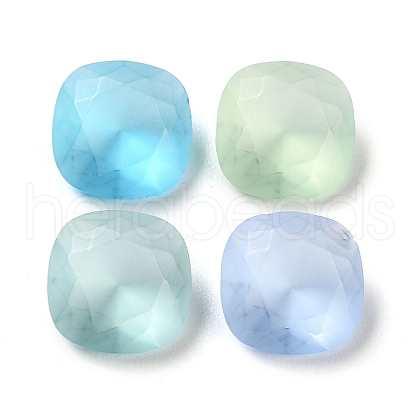 Frosted Glass Rhinestone Cabochons RGLA-G022-03A-1
