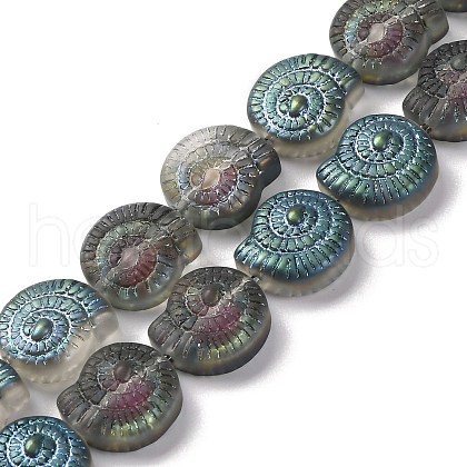 Electroplate Glass Beads Strands EGLA-F164-HP01-1