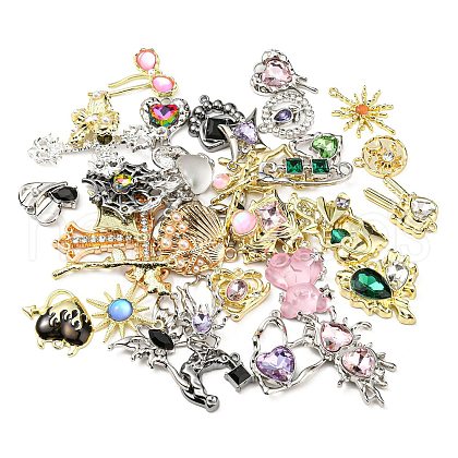 Alloy Rhinestone Pendants ALRI-XCP0001-15-1