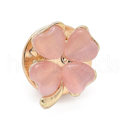 Alloy Lapel Pin Backs for Backpack Clothes JEWB-M068-06G-01-1