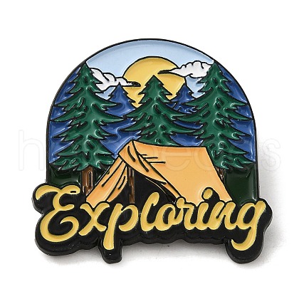Outdoor Camping Theme Enamel Pins JEWB-F030-01-1