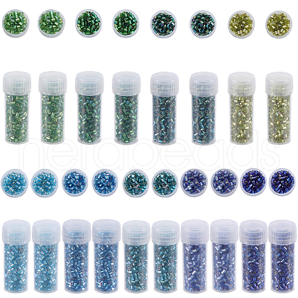 SUNNYCLUE 90g 9 colors 11/0 Two Cut Round Hole Glass Seed Beads SEED-SC0001-25A-1