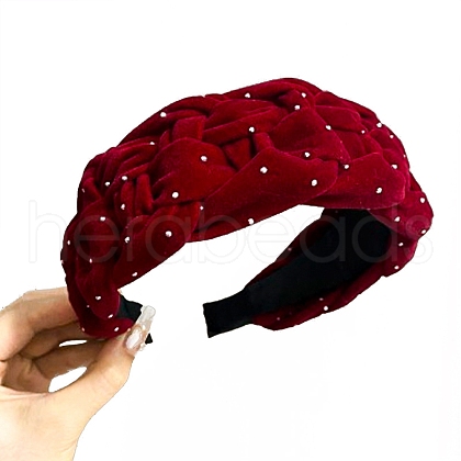 Velvet Cloth Hair Bands for Women Girls PW-WGA38D6-02-1