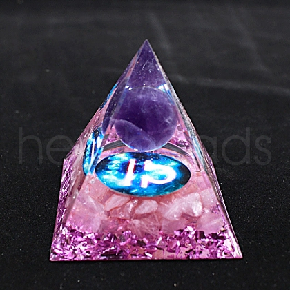 Luminous Constellation Orgonite Pyramid Resin Energy Generators PW-WGB3061-07-1