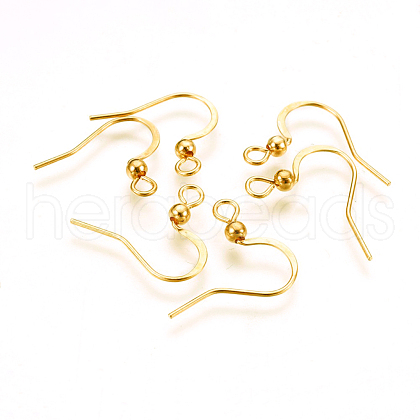 316 Surgical Stainless Steel Earring Hooks STAS-P220-13G-1