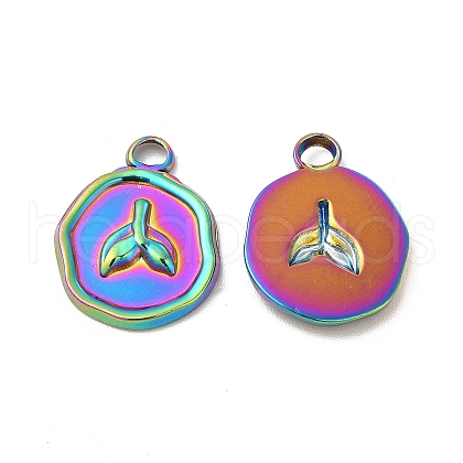 Ion Plating(IP) 
304 Stainless Steel Pendants STAS-I671-09MC-1