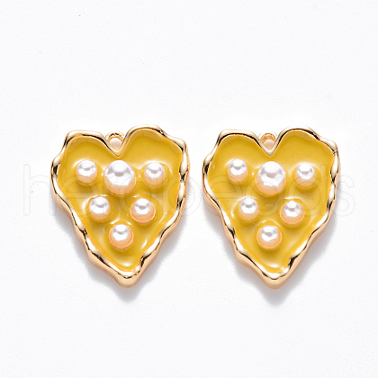 Brass Enamel Pendants KK-T049-054G-05-NF-1