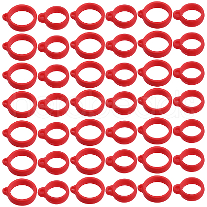 Gorgecraft 60Pcs 2 Style Silicone Pendant SIL-GF0001-43B-1