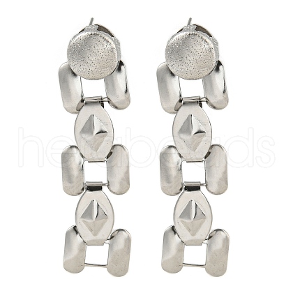 Non-Tarnish 304 Stainless Steel Stud Earrings EJEW-S229-11P-1